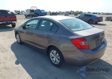 2012 Honda Civic Lx z USA, uszkodzony, nr VIN 2HGFB2F56CH560254